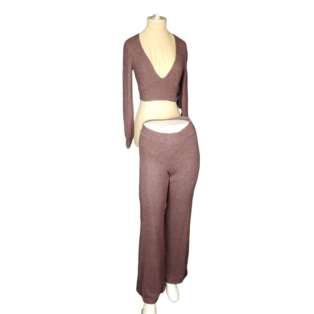 Fashion Nova Loungewear Set Soft Knit Going Out Staying In Sexy Size Small